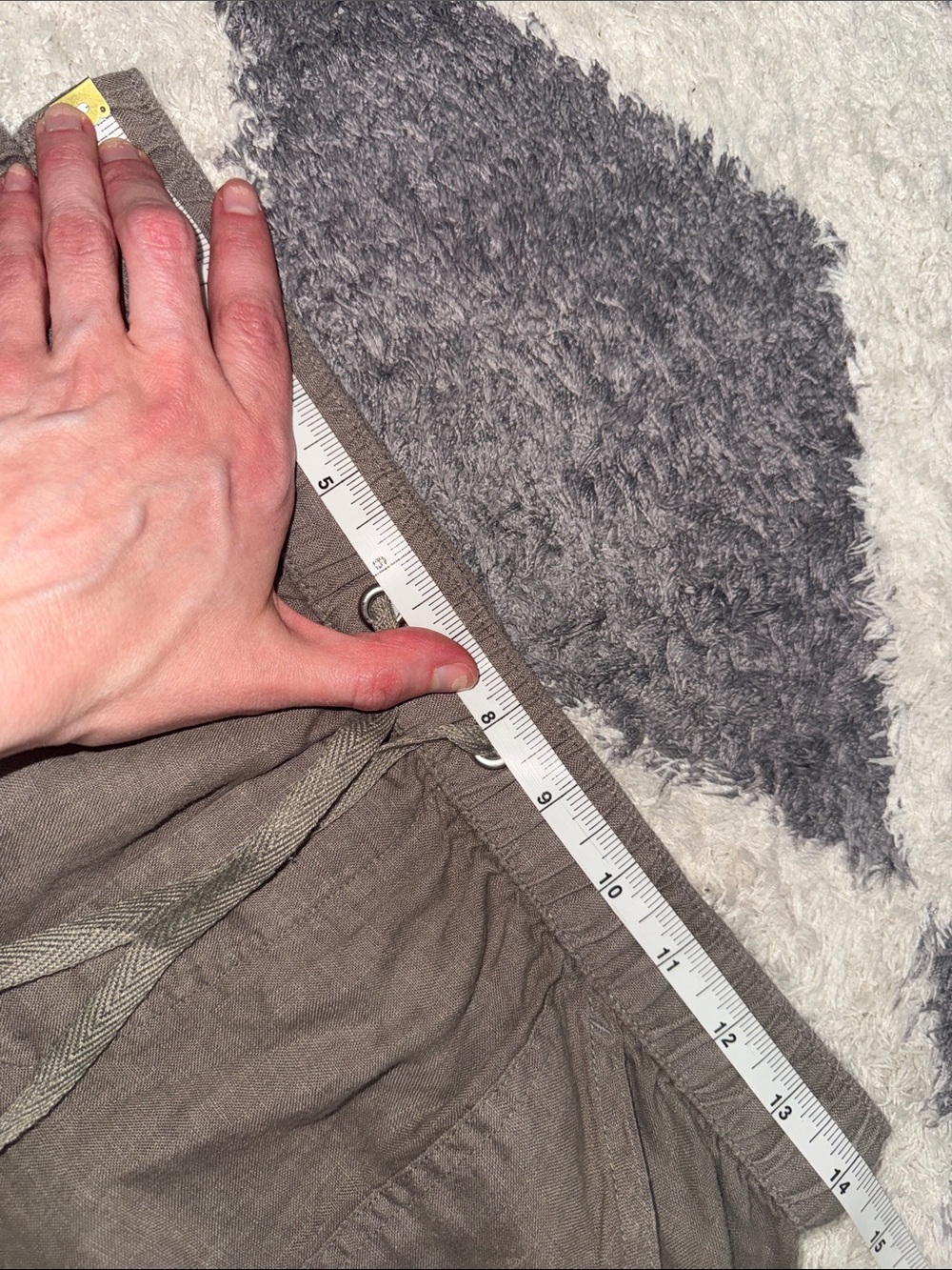Nicole Miller 100% linen cargo joggers size small - Picture 8 of 10
